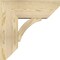 Ekena Millwork Thorton Slat Rough Sawn Bracket w/ Offset Brace, Douglas Fir, 8"W x 20"D x 20"H BKT0806X20X20THR06RDF - alternate 3